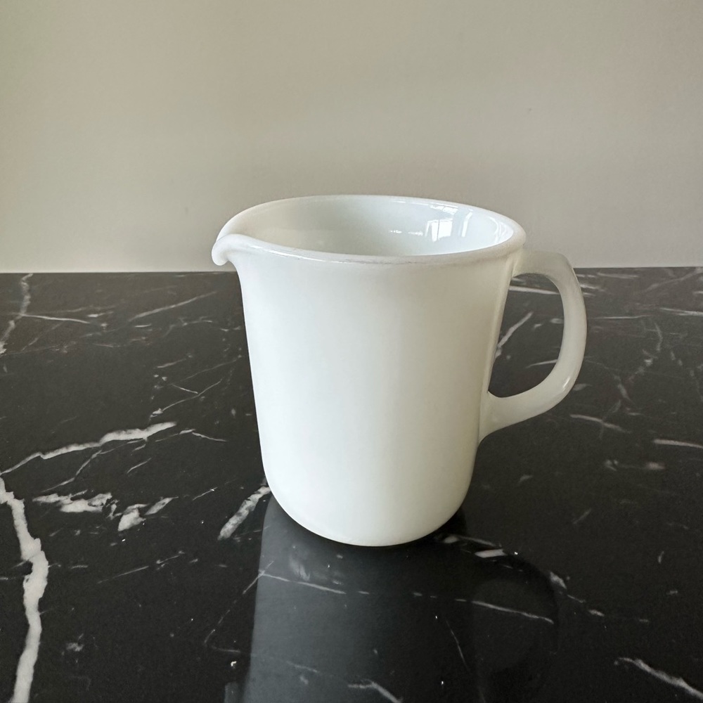 Vintage Pyrex Milk Glass Creamer Mug
